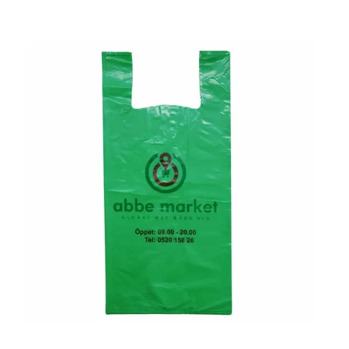 LDPE Vest Carrier Bag for Grocery and Takeaway Use - Plastic bag manufacturers in vietnam Transparent LDPE vest carrier bag suitable for groceries, takeaway food services, and retail packaging.