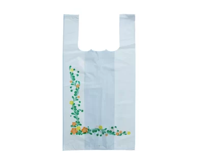t-shirt-bags - Plastic bag manufacturers in vietnam Virgin HDPE T-Shirt Plastic Bag with Custom Printing