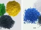 Comparison of HDPE and LDPE plastic pellets in different colors