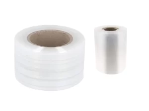 Rolls of clear High-Density Polyethylene (HDPE) film, ideal for packaging and protective wrapping.