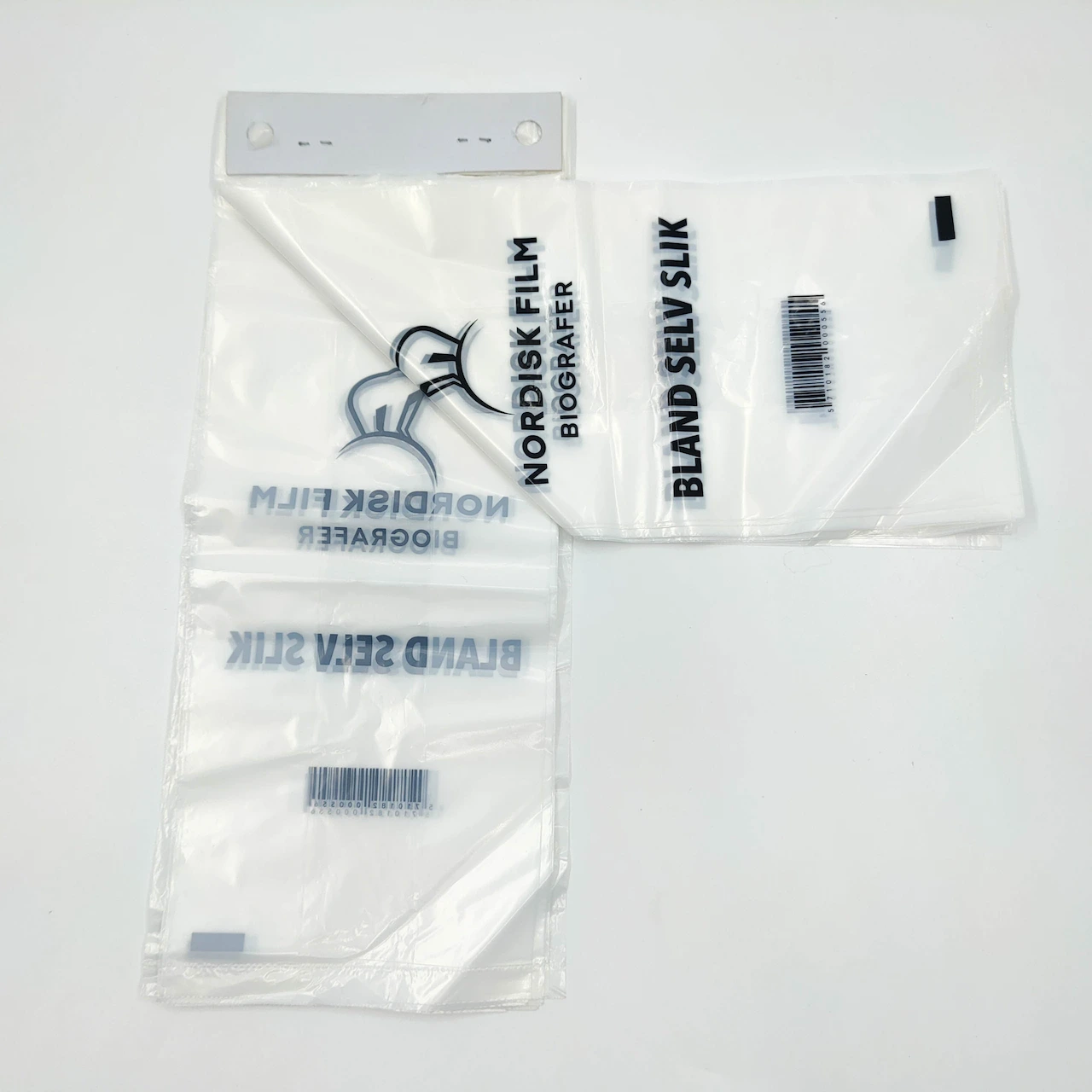 Custom printed plastic poly bags for retail packaging