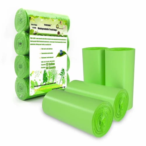 Wholesale eco garbage bags manufactured with compostable and biodegradable materials