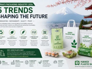 Japan packaging market trends featuring recyclable and compostable packaging solutions for sustainable packaging applications